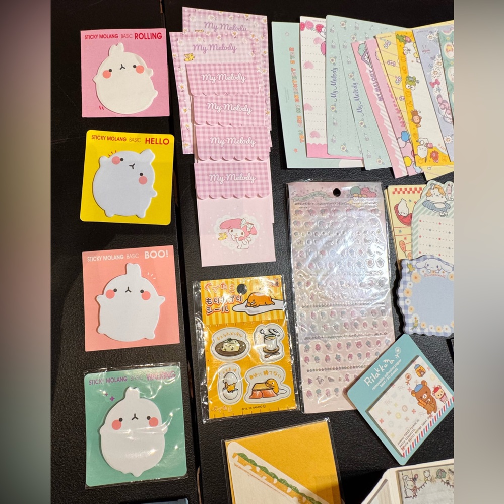 Sanrio Letter Set, Stickers, Post It Stationery Collection